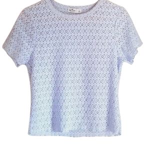 Hollister baby blue top size large